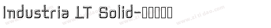 Industria LT Solid字体转换